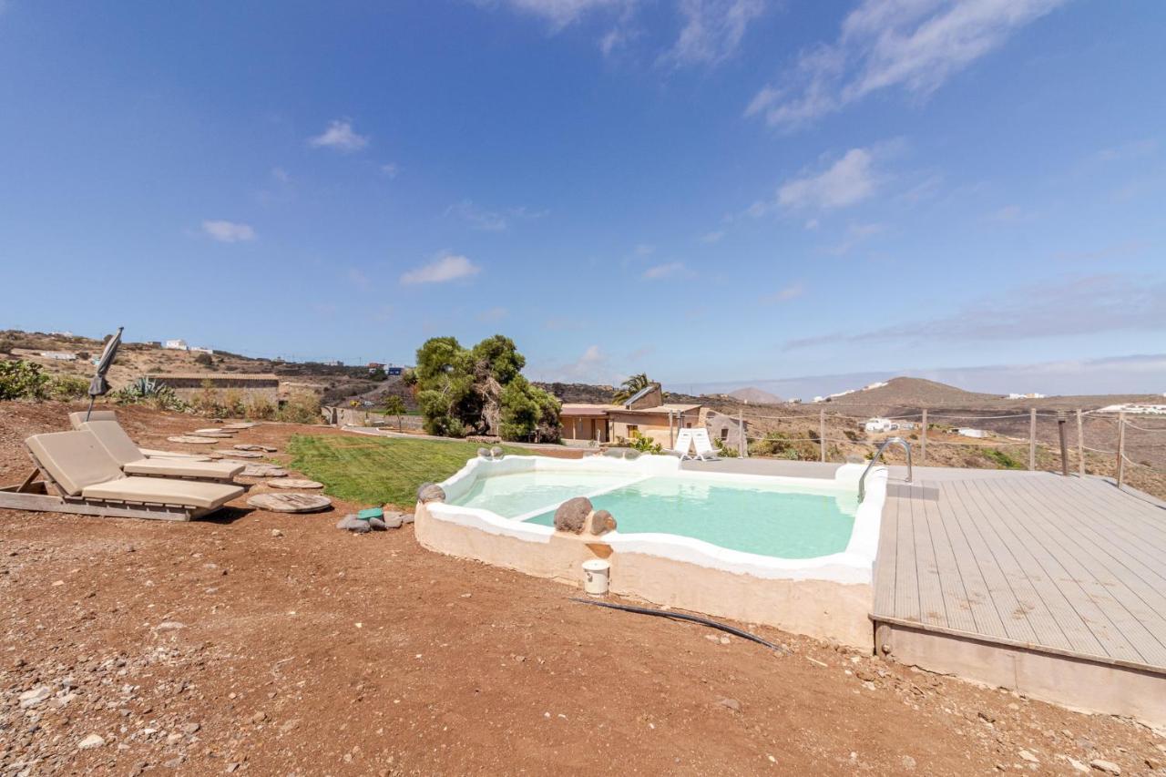 Flatguest Charming House + Pool + Terrace + Views Villa Santa Maria de Guia de Gran Canaria Ngoại thất bức ảnh