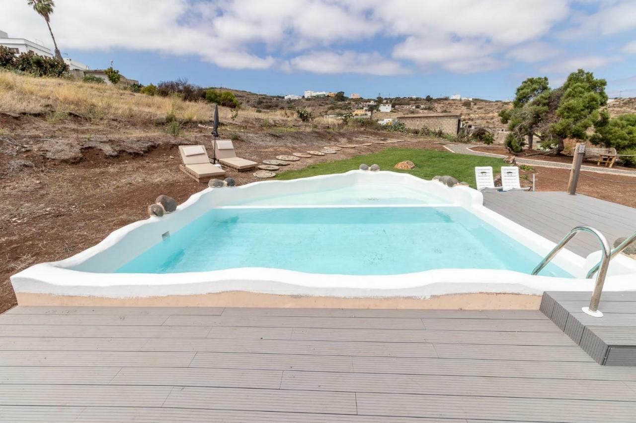 Flatguest Charming House + Pool + Terrace + Views Villa Santa Maria de Guia de Gran Canaria Ngoại thất bức ảnh